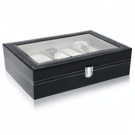 12 Slot Watch Case Pu Leather