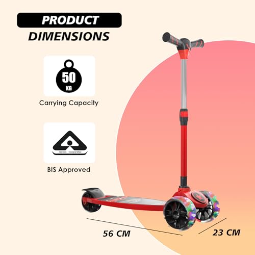 Cockatoo LED Scooter| 3-12 Years| Up to 50 Kg