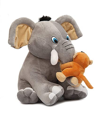 Elephant with Monkey Friend