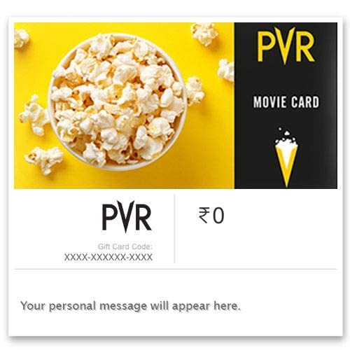 PVR Cinemas | Flat 10% off | E-Gift Card | Instant Delivery | Valid for online & in-store purchases | 1 year validity