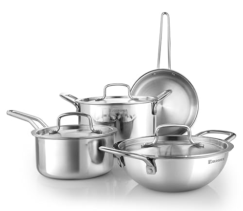 Bergner Stainless Steel 7 Pcs Cookware Set