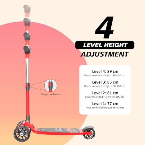 Cockatoo LED Scooter| 3-12 Years| Up to 50 Kg