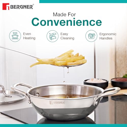 Bergner Stainless Steel 7 Pcs Cookware Set