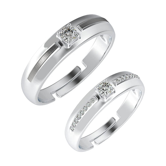 Silver Couple Rings