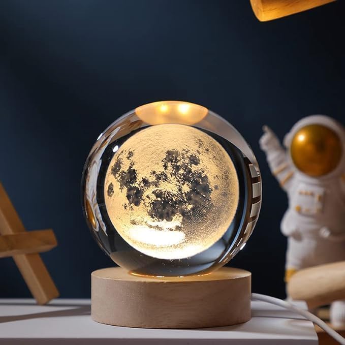 3D Crystal Moon Lamp