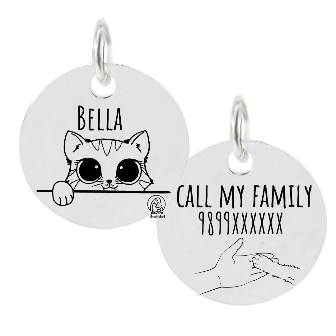 Personalized Engraved Cat Name Tag