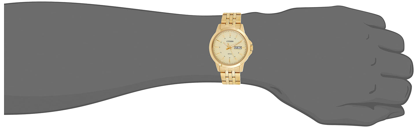 Citizen Stainless Steel Analog Gold Dial Men Watch