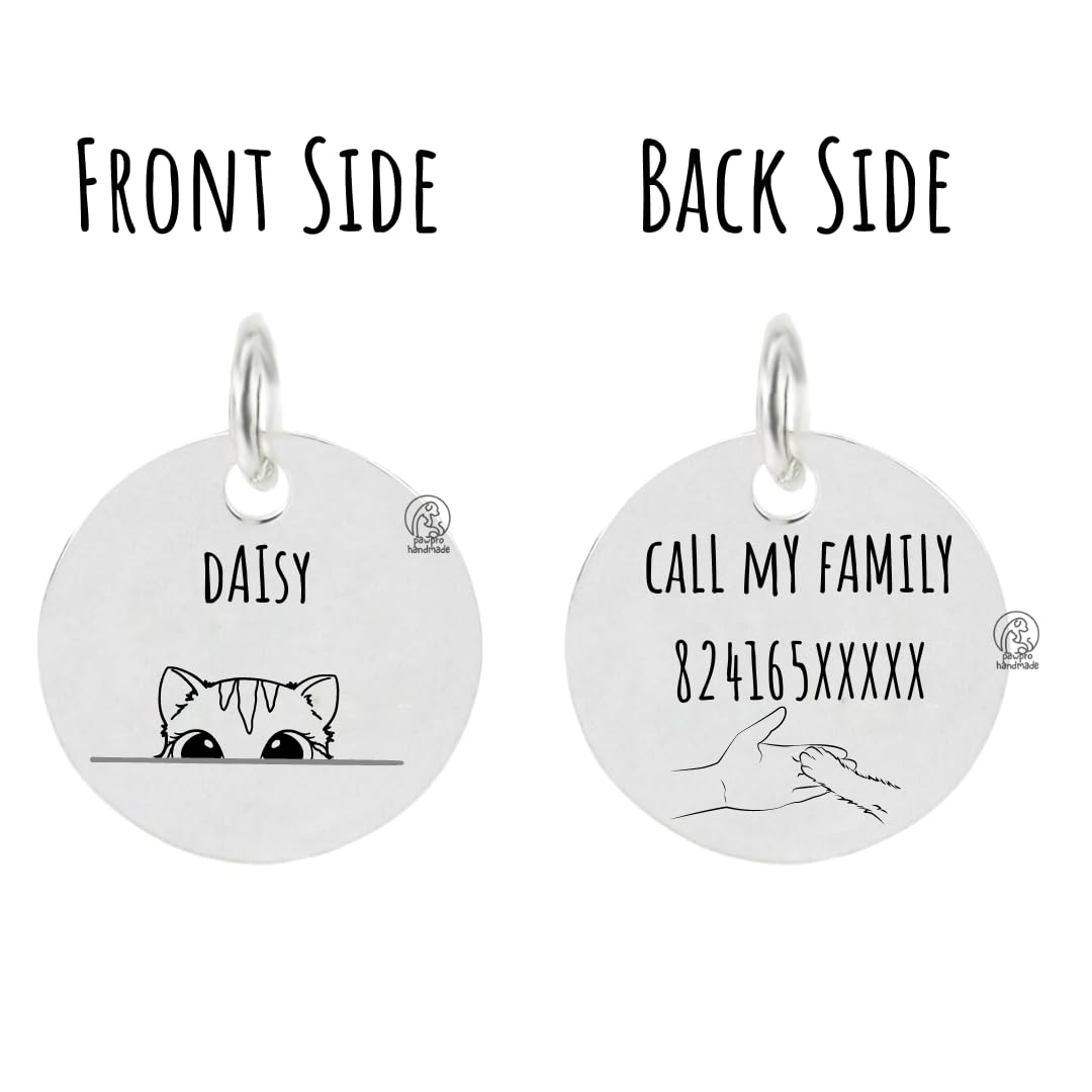 Personalized Engraved Cat Name Tag