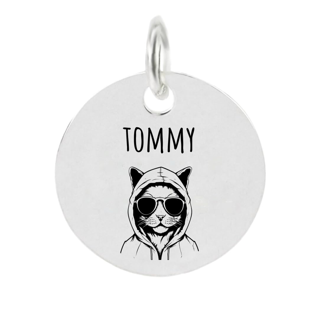 Personalized Engraved Cat Name Tag