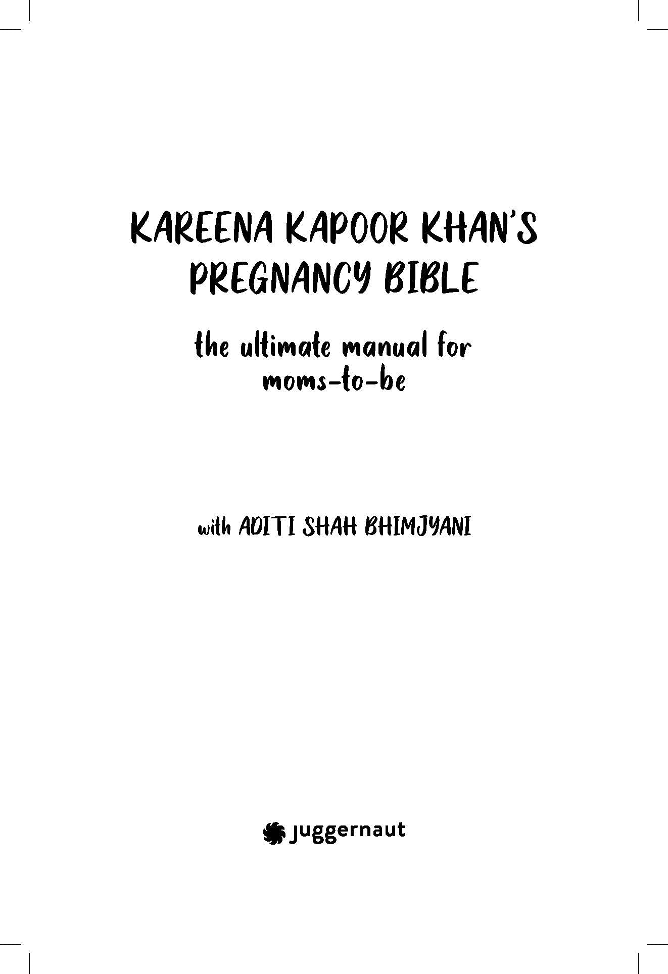 Kareena Kapoor Khans Pregnancy Bible