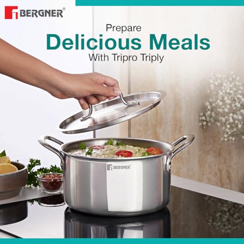 Bergner Stainless Steel 7 Pcs Cookware Set