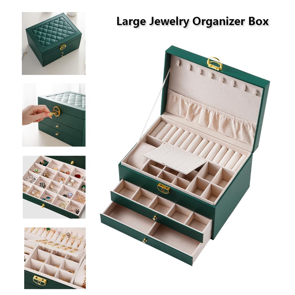 GUOER Jewellery Box for Women