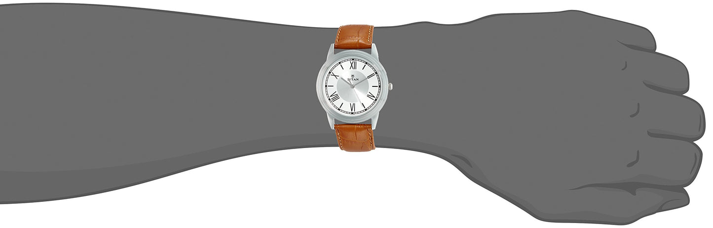 Titan Analog White Dial Men's Watch