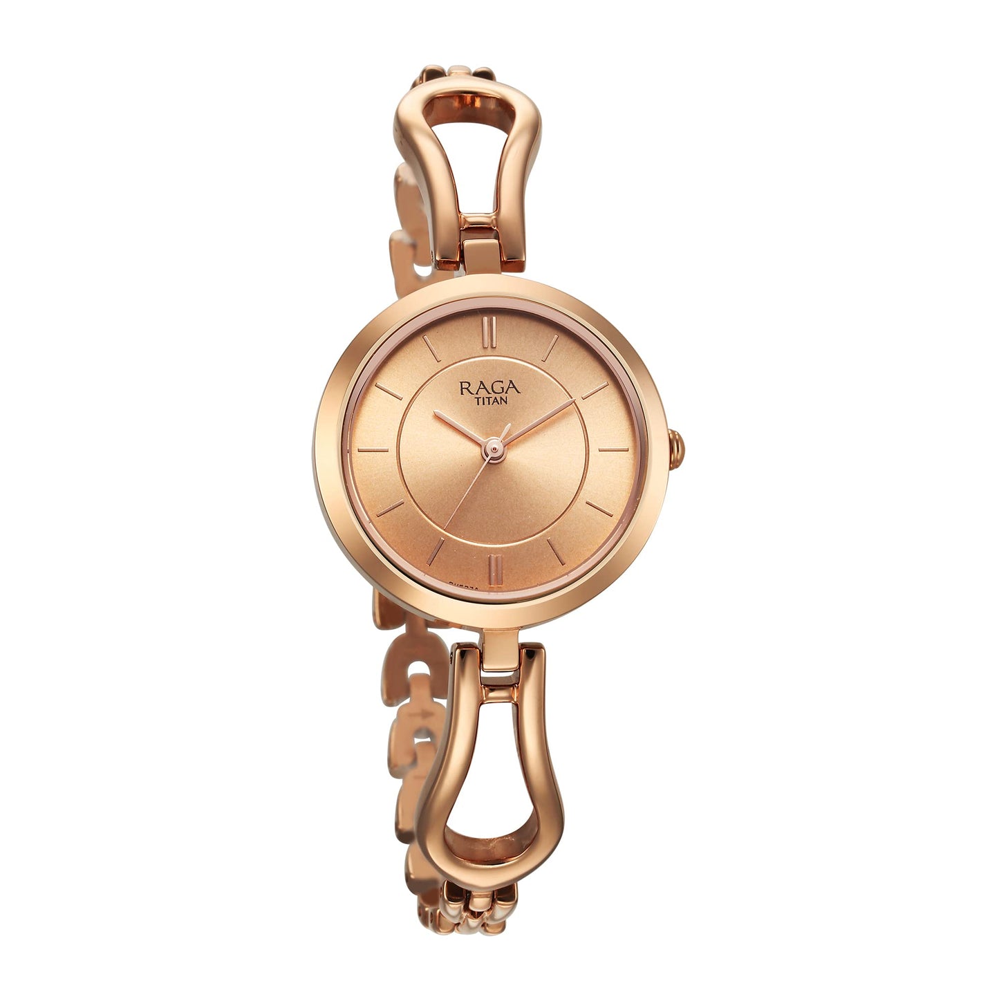 Titan Raga Rose Gold Dial Brass