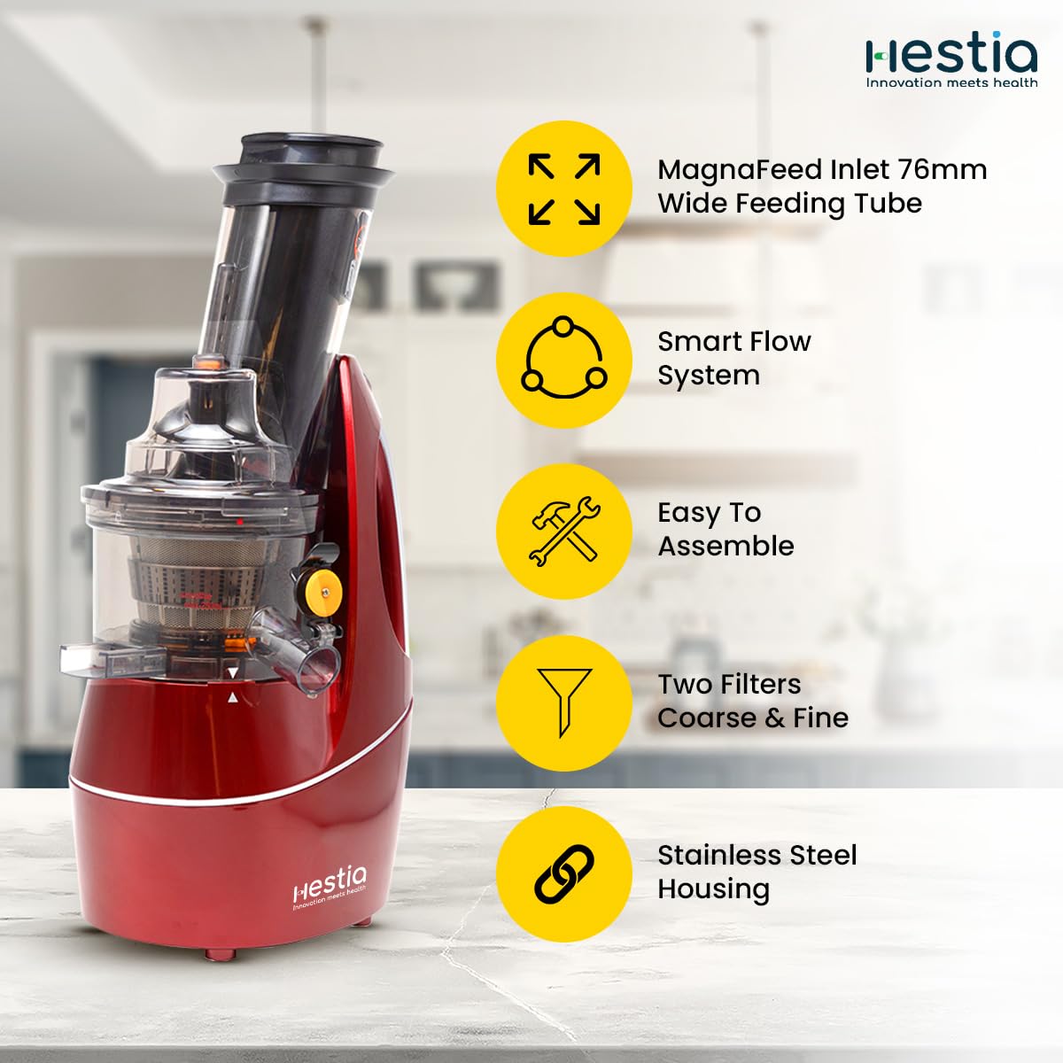 Hestia Nutri-Max Cold Press Slow Juice