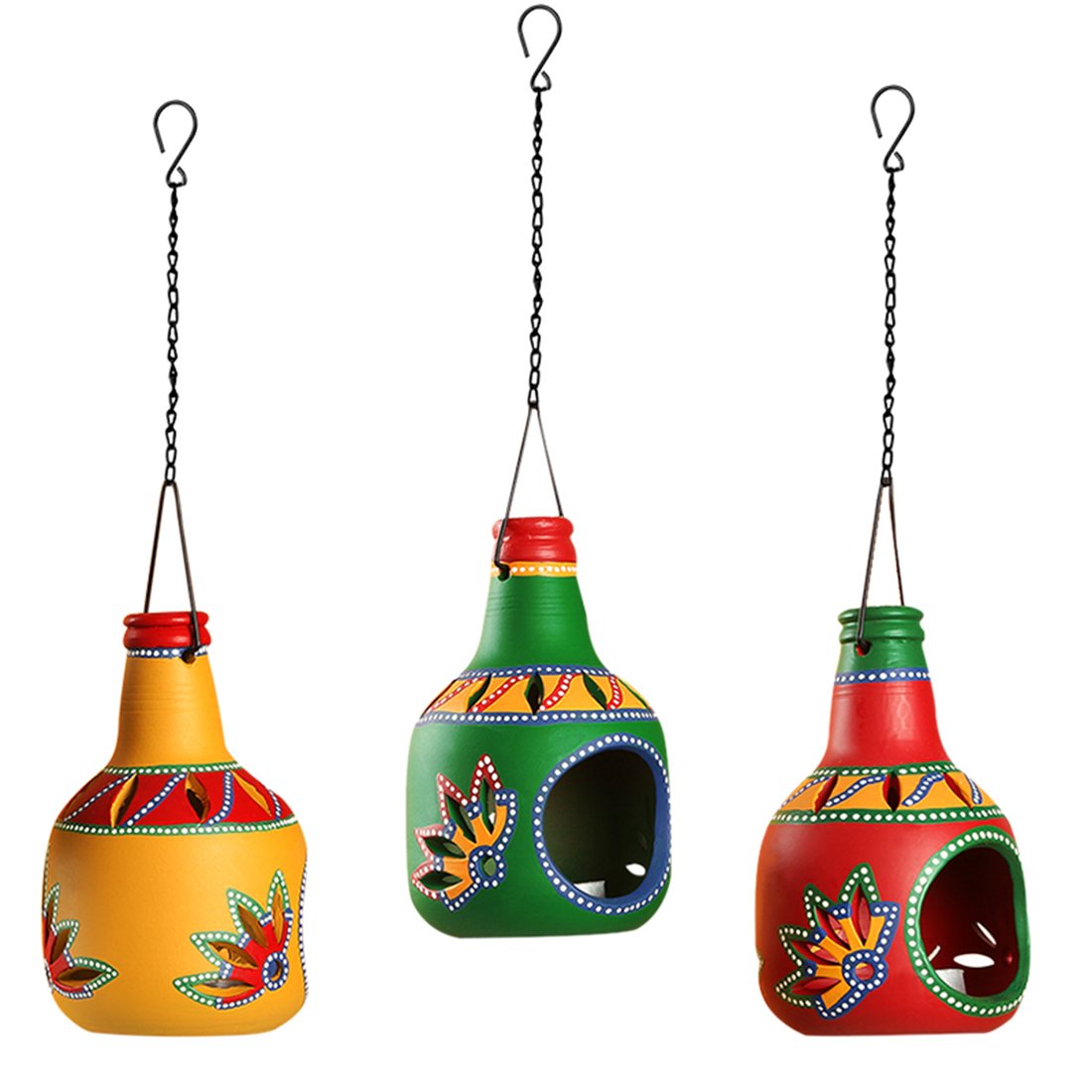 Terracotta 'The Bottle Trio'