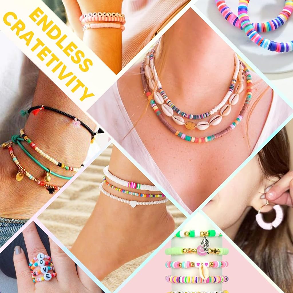 Clay Beads for Bracelet Making Kit| 6000pcs+