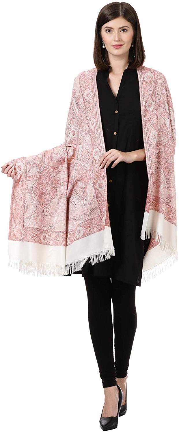 Pashtush Womens Jamawar Shawl