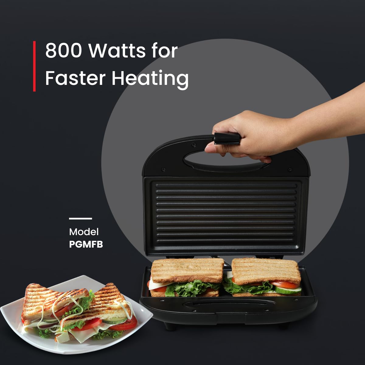 Prestige PGMFB 800 Watt Grill Sandwich Maker