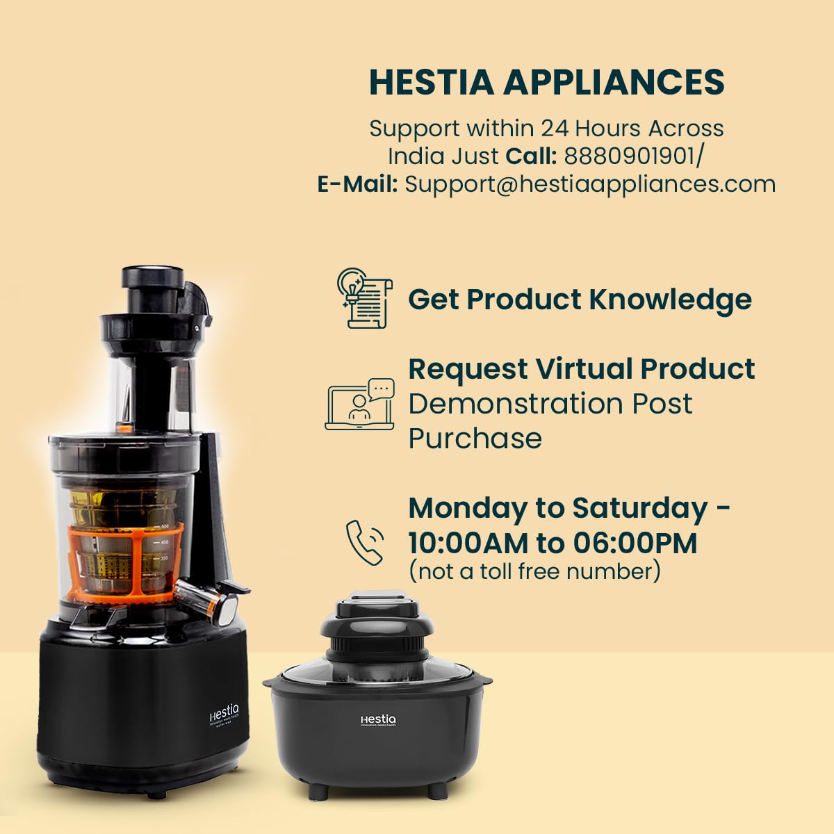 Hestia Nutri-Max Cold Press Slow Juice