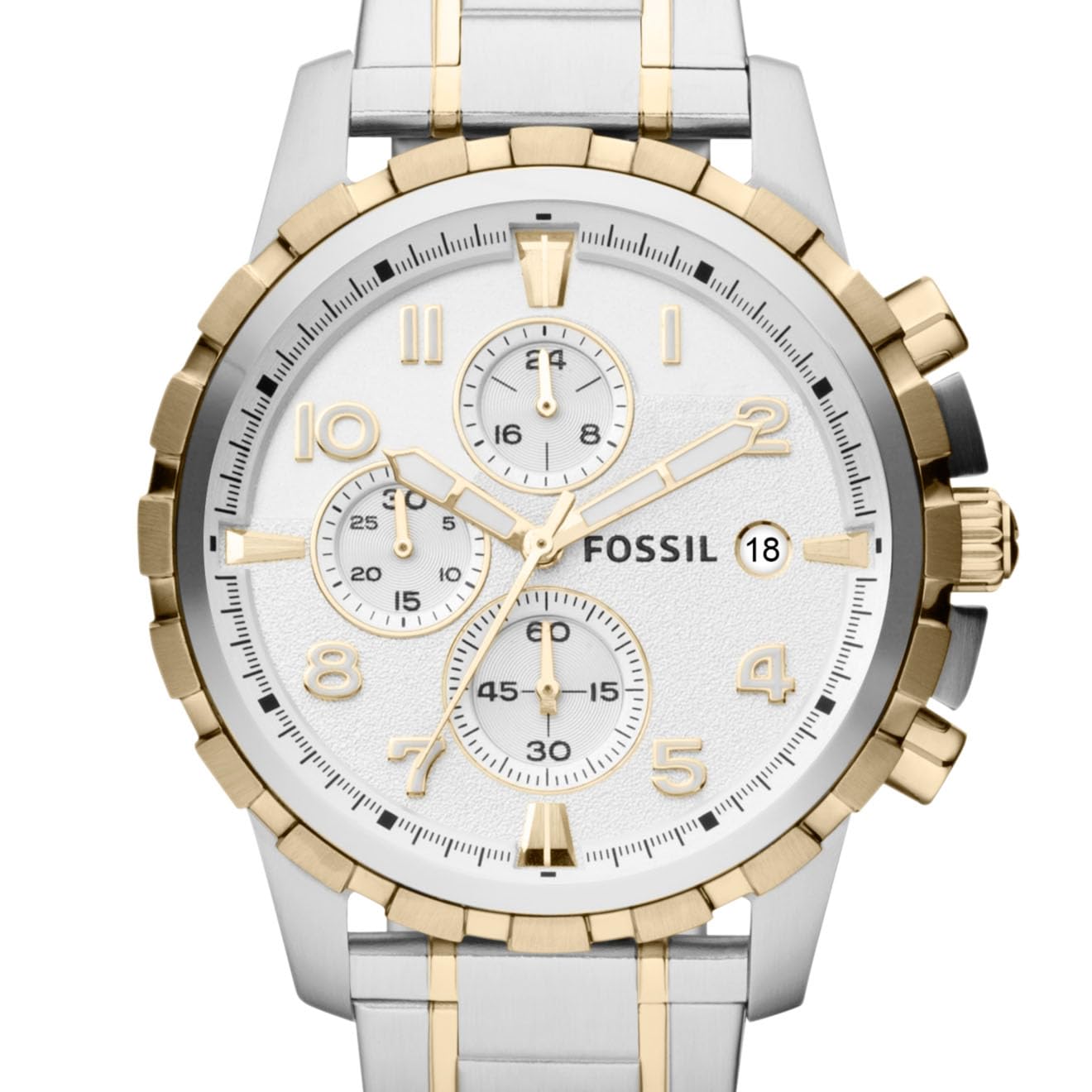 Fossil Analog White Dial Men's Watch