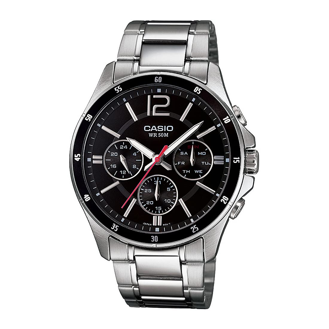 Casio Enticer Analog Black Dial Men's Watch