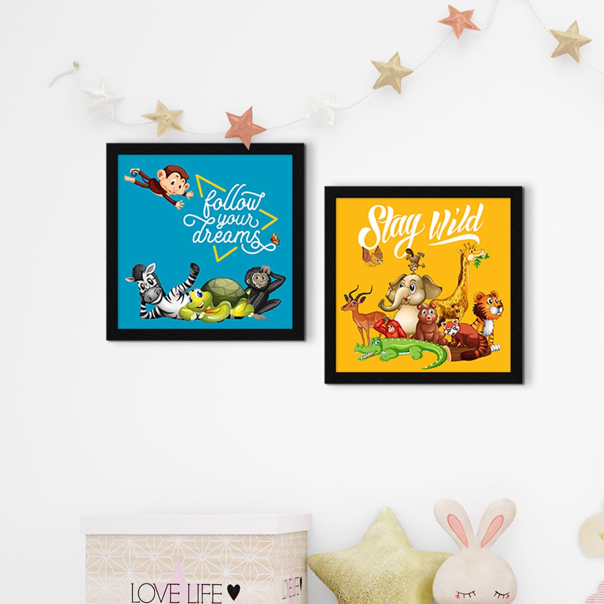 4 Cartoons Kids Room Wall Art