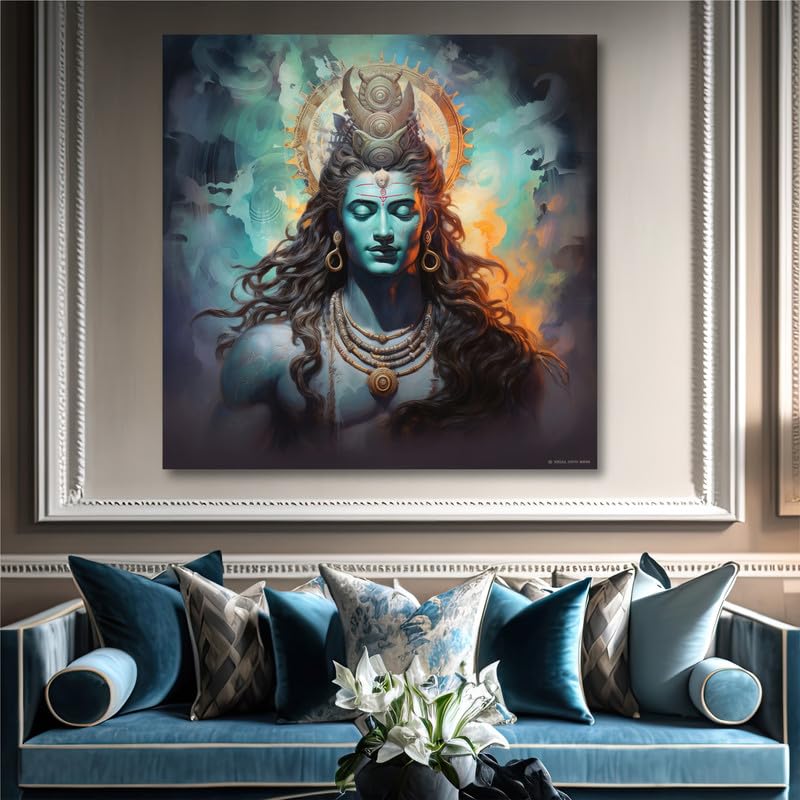 Lord Shiva Canvas Wall Painting