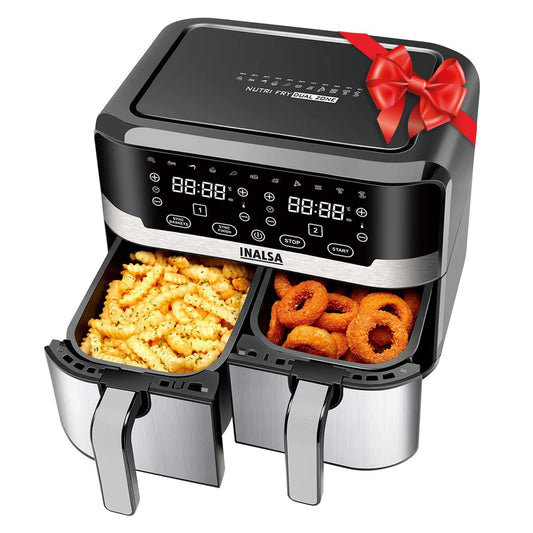 INALSA Air Fryer 10 L with Dual Basket