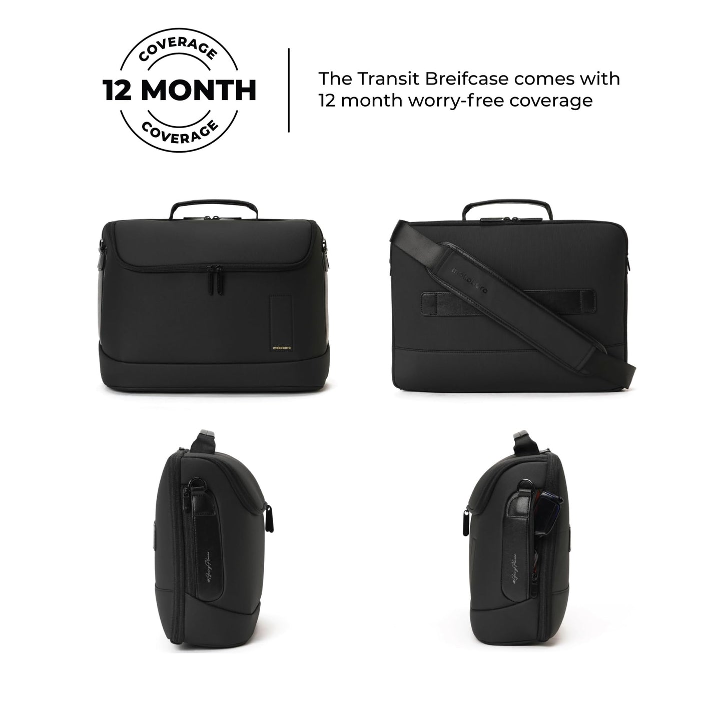 Mokobara The Transit Briefcase Vegan Leather Bag