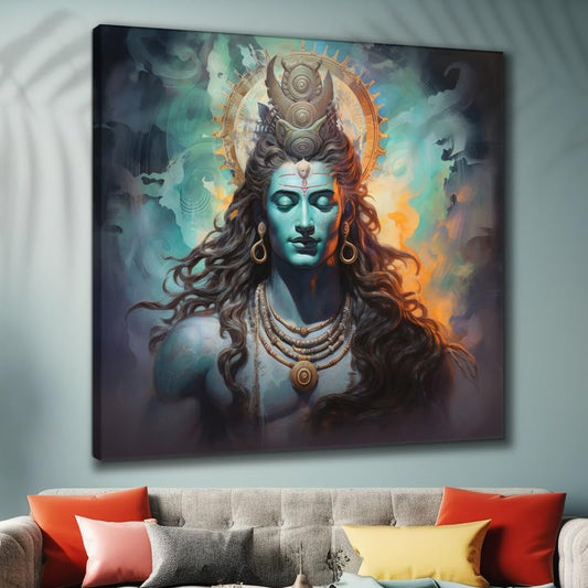 Lord Shiva Canvas Wall Painting