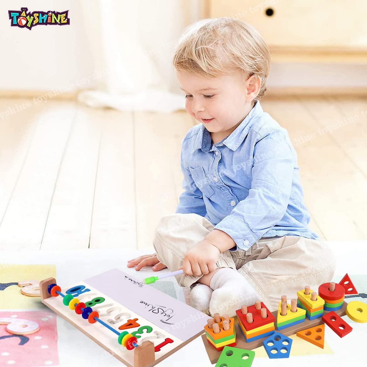 Wooden Learning Toy Combo