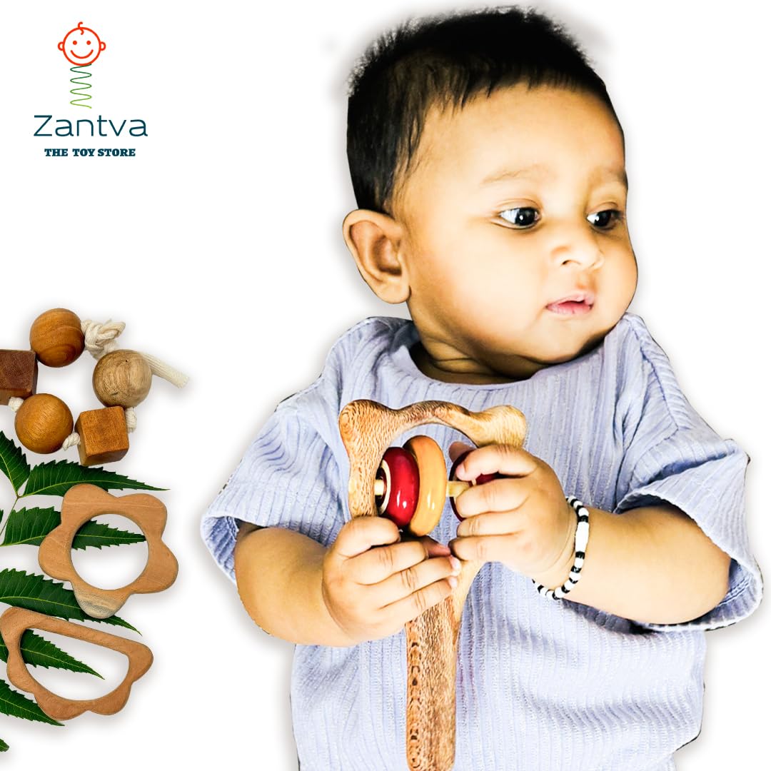 Wooden Rattle Set| 0-6 Months