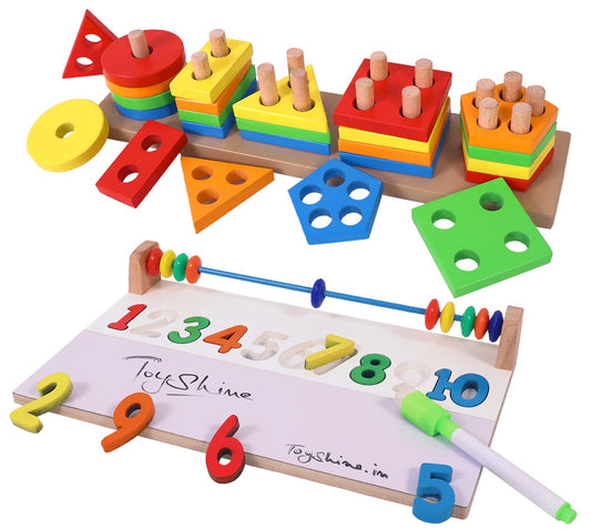 Wooden Learning Toy Combo