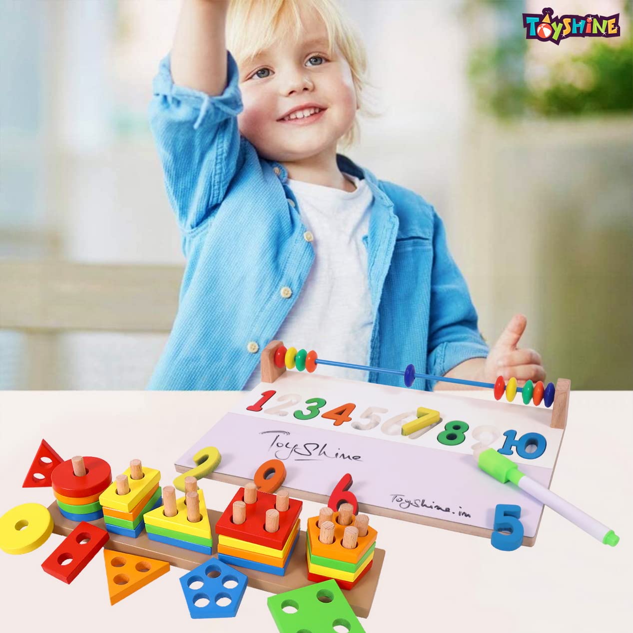 Wooden Learning Toy Combo