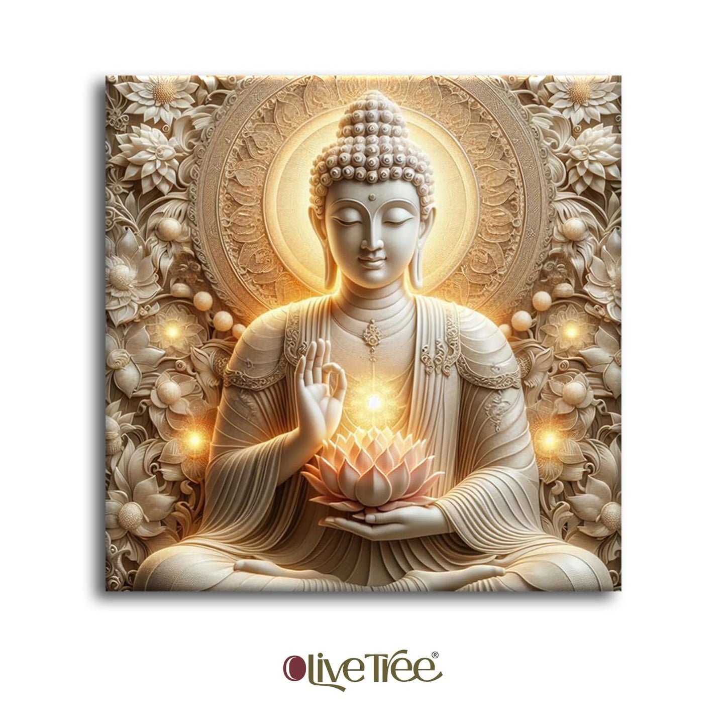 Gautam Buddha Wall Art Canvas Painting