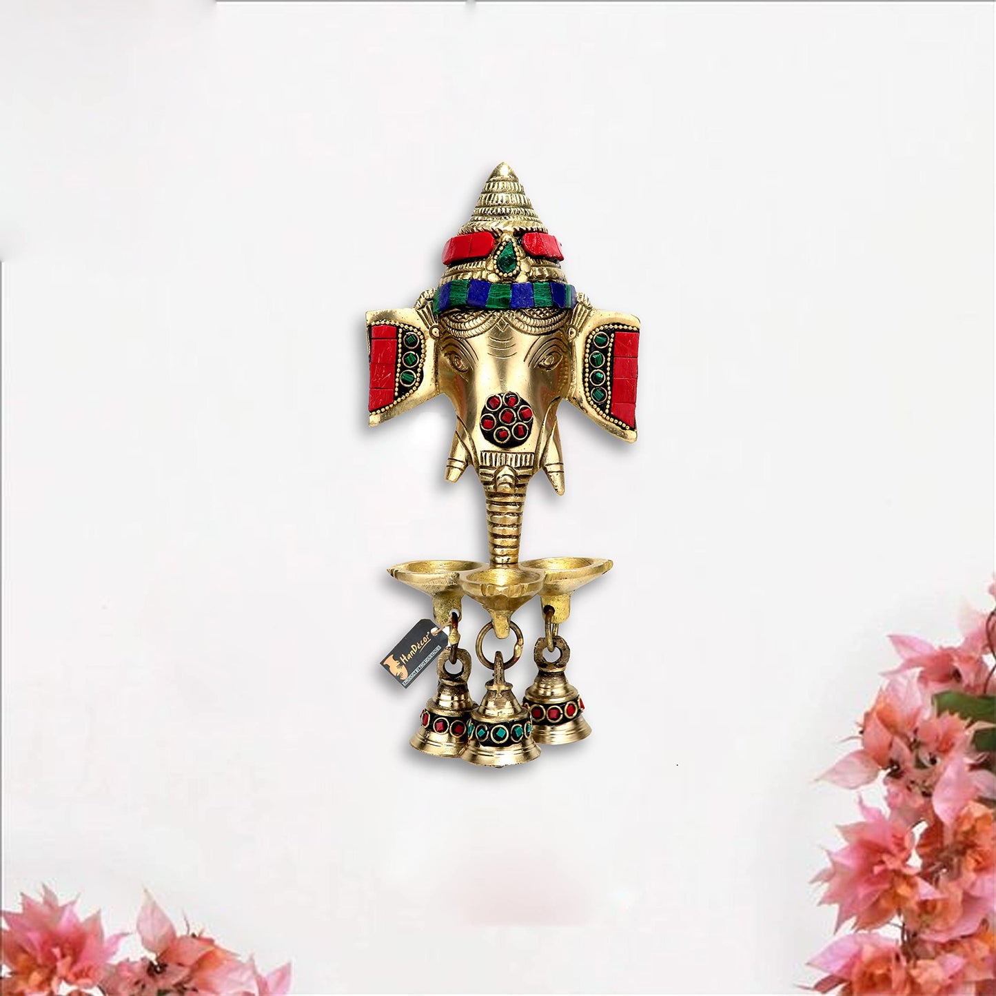 Brass Ganesha Wall Hanging Diya