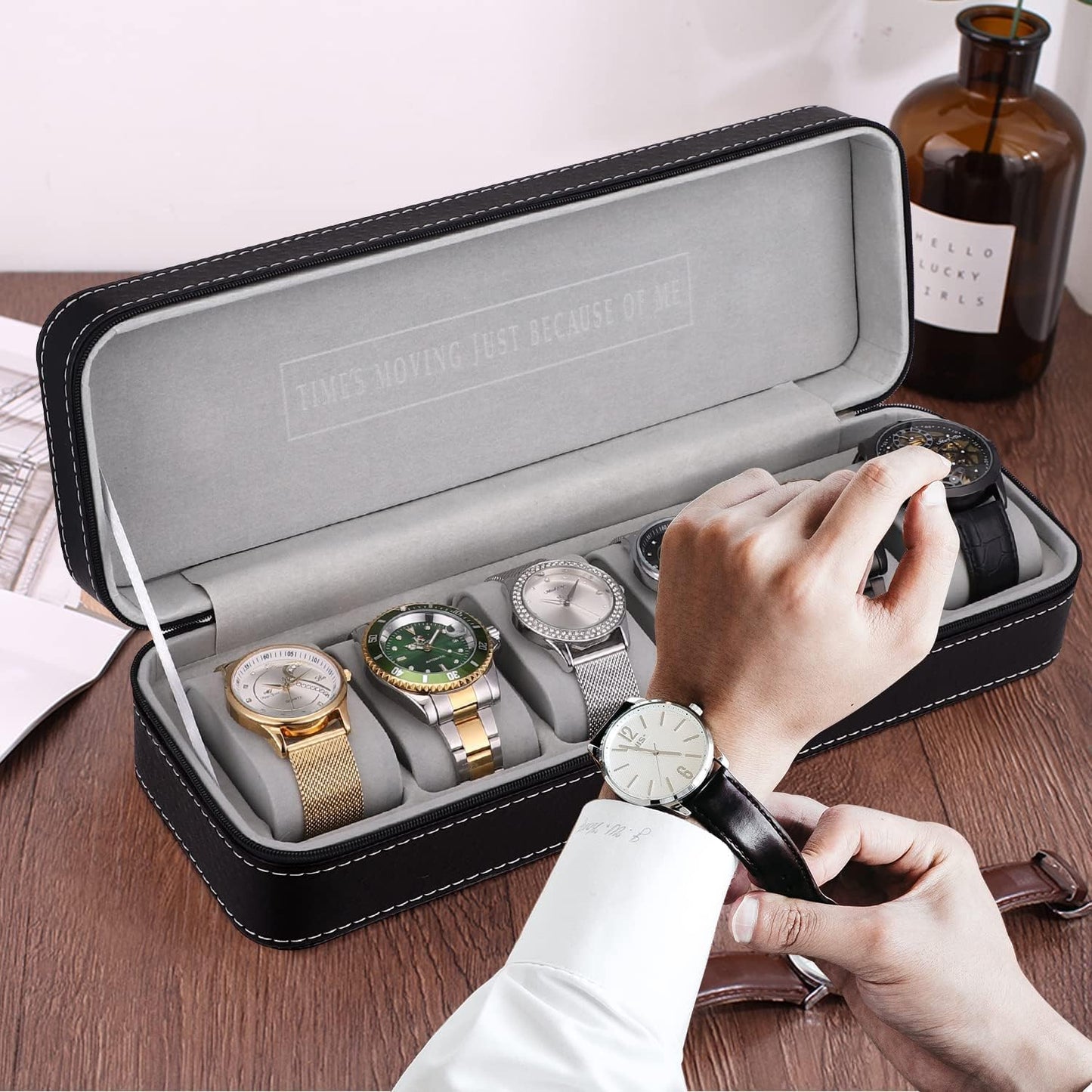 Watch box organizer 6 slots