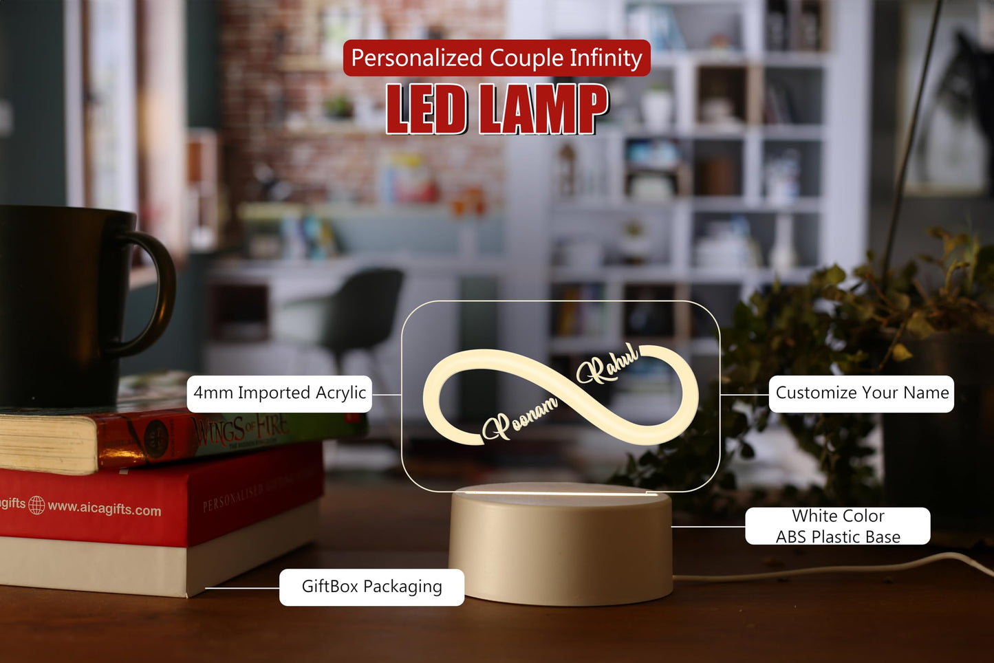 Personalized Couple Name Night Lamp