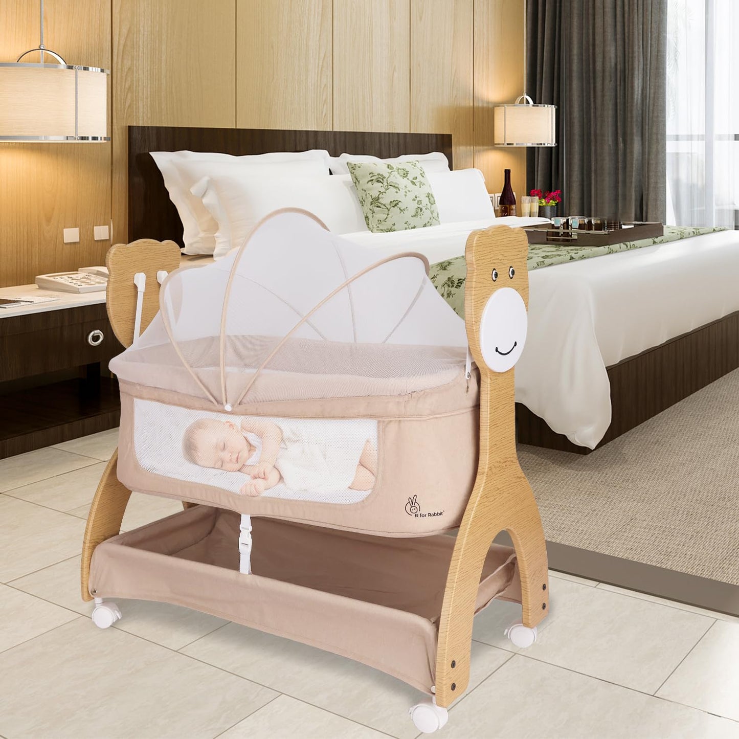 R for Rabbit Wooden Cradle | Upto 12 Kg