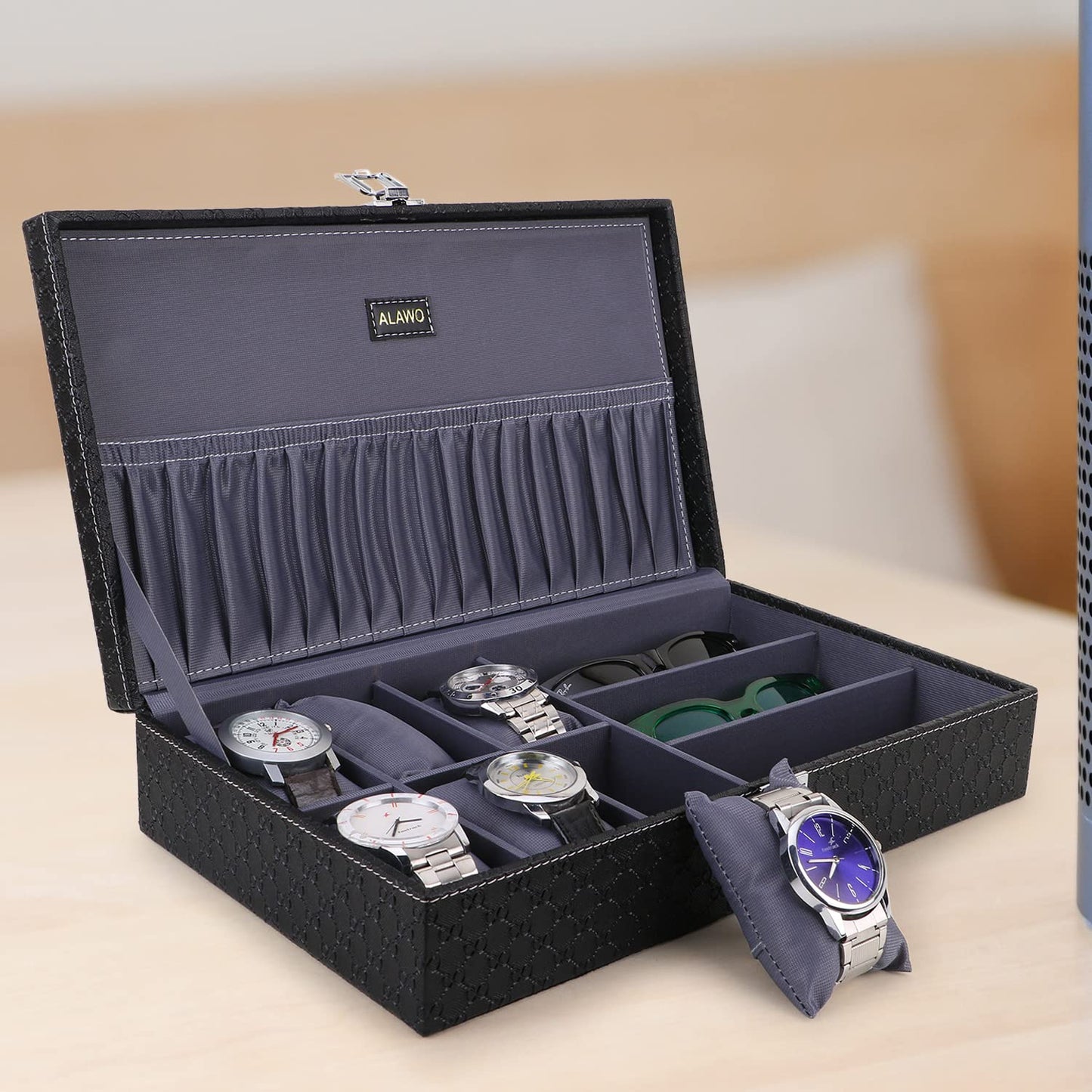 Watch Box and Sunglasses Organizer