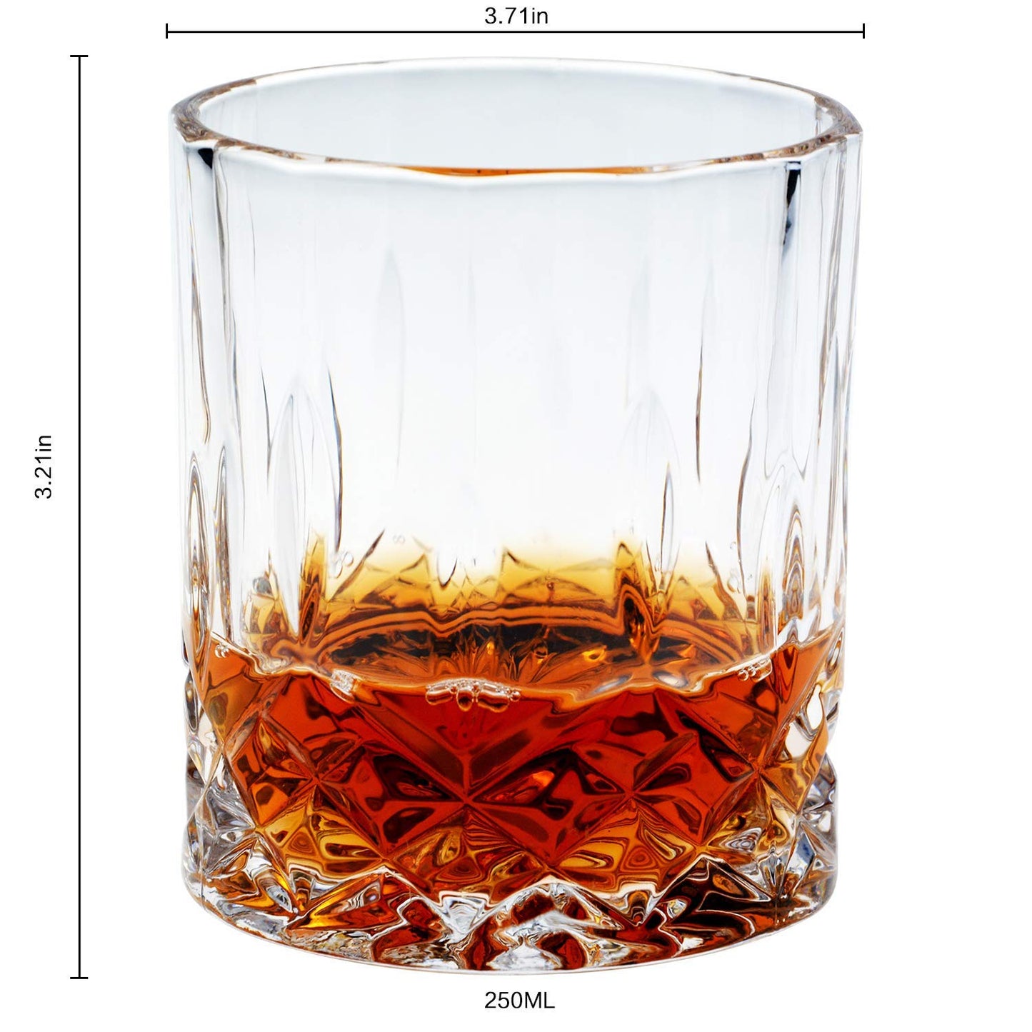 PrimeWorld Whiskey Glasses Set of 6