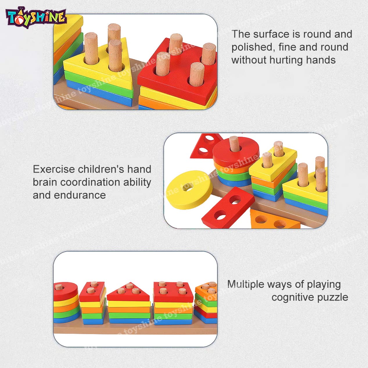 Wooden Learning Toy Combo