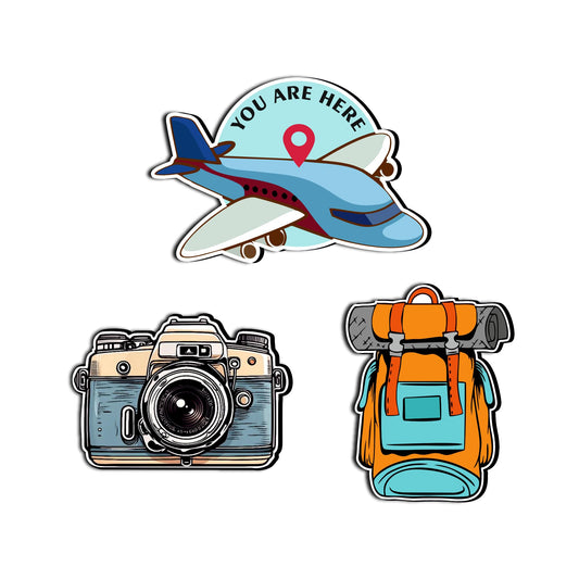 Travel Fridge Magnets- Set of 3