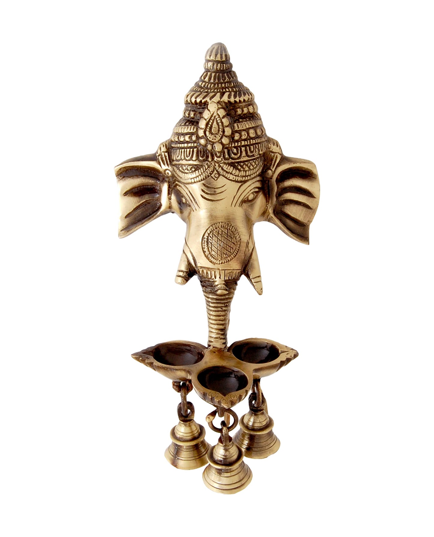 Brass Ganesha Wall Hanging Diya