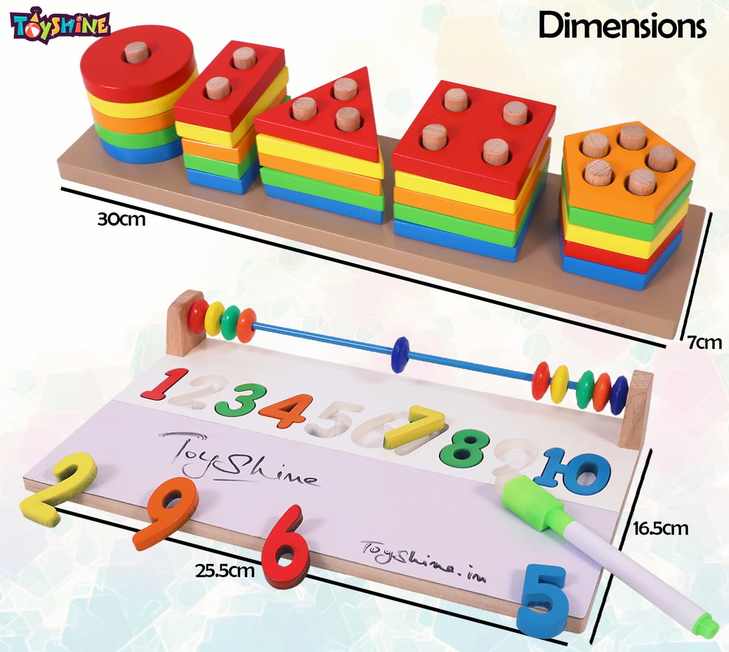 Wooden Learning Toy Combo