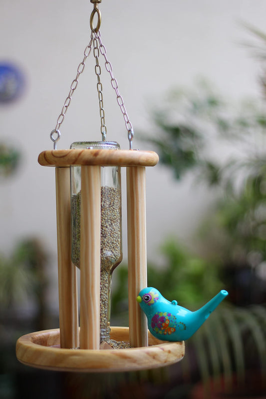 Wooden Bird Feeder