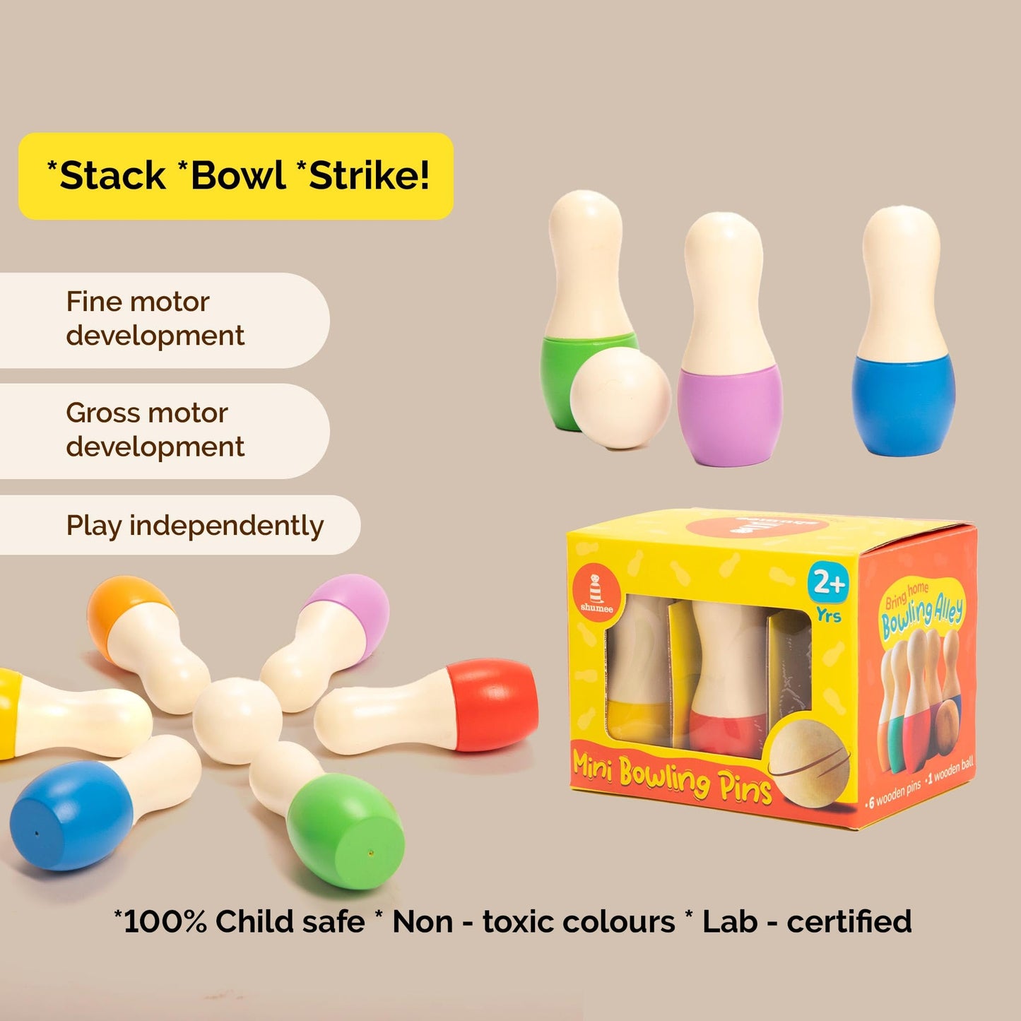 Wooden Bowling Set | Ages 2+