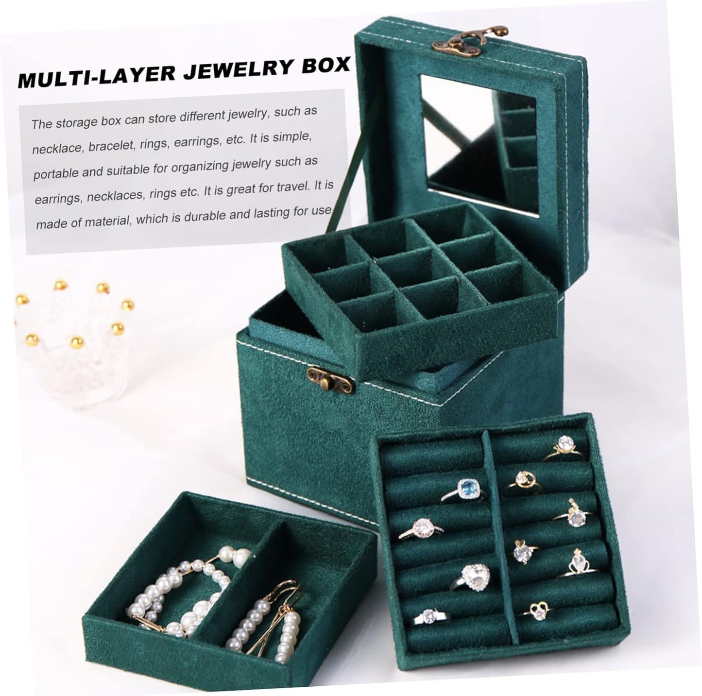 Travel jewelry box