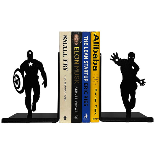 Superheros Metal Bookends